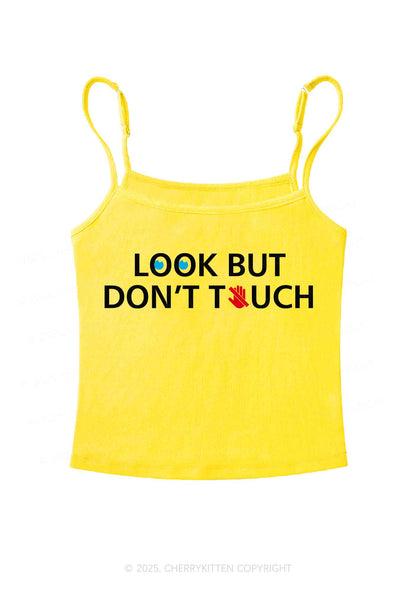 Look Dont Touch Y2K Spaghetti Strap Cami Cherrykitten