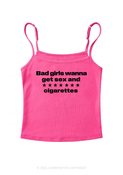 Wanna Sxx Cigarettes Y2K Spaghetti Strap Cami Cherrykitten