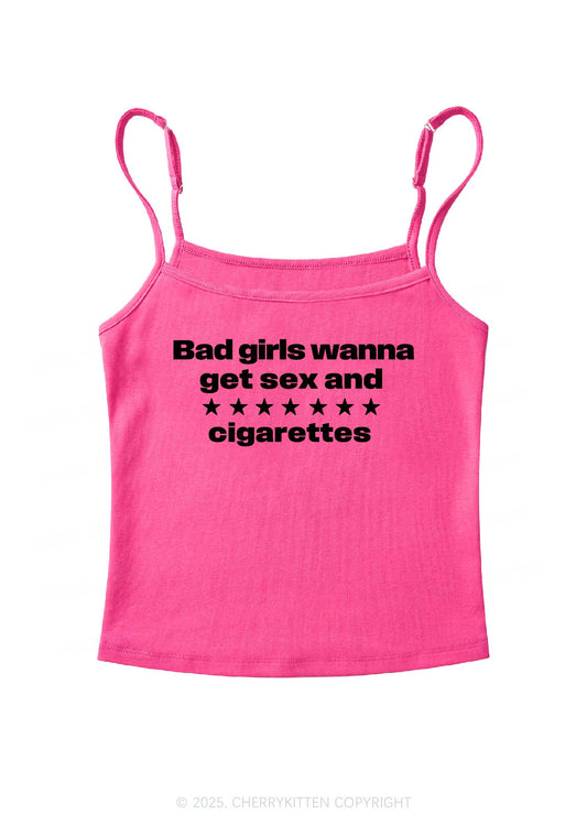 Wanna Sxx Cigarettes Y2K Spaghetti Strap Cami Cherrykitten