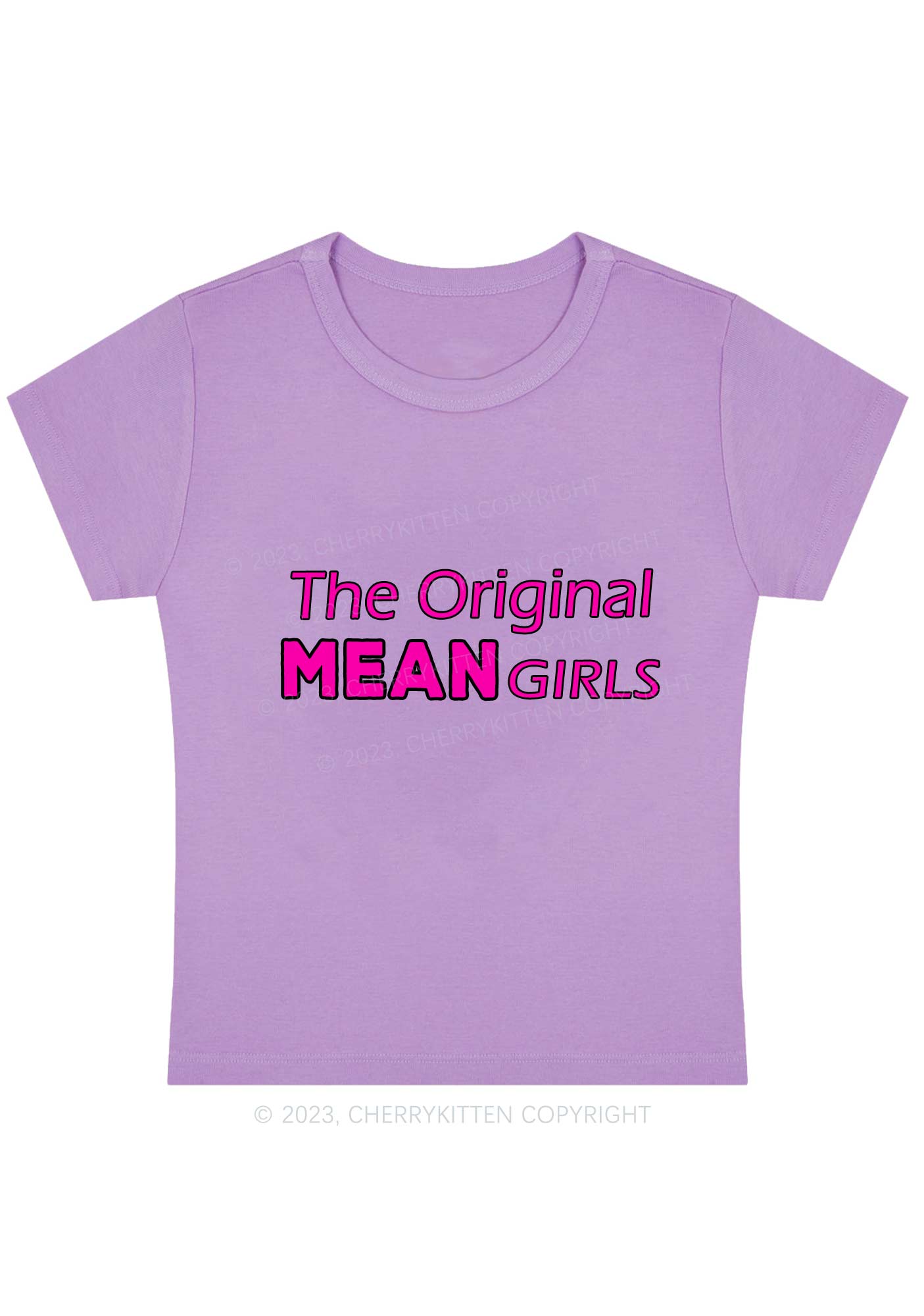 Curvy The Original Mean Girls Baby Tee Cherrykitten