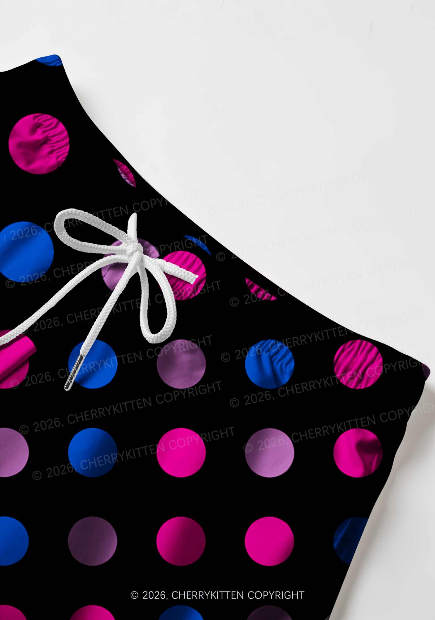 Bisexual Dots On Black Pride Y2K Print Men Beach Shorts Cherrykitten