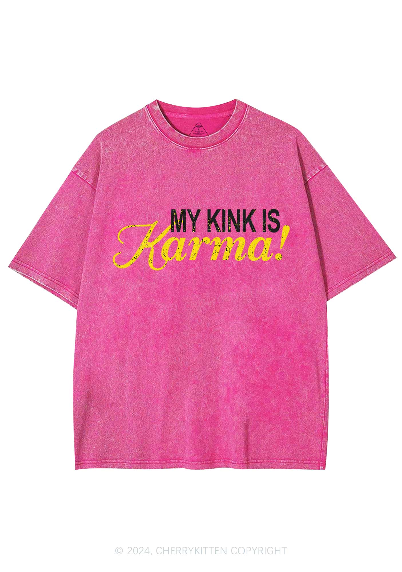 My Kink Is Karma Y2K Washed Tee Cherrykitten