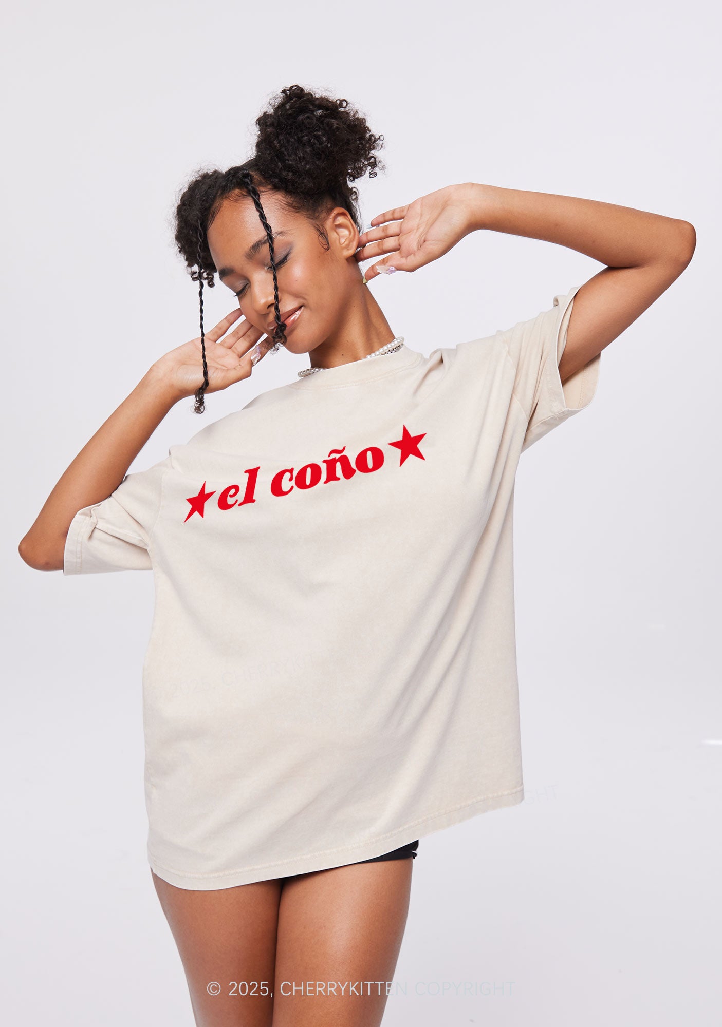 El Cono Y2K Shirts Washed Tee Cherrykitten