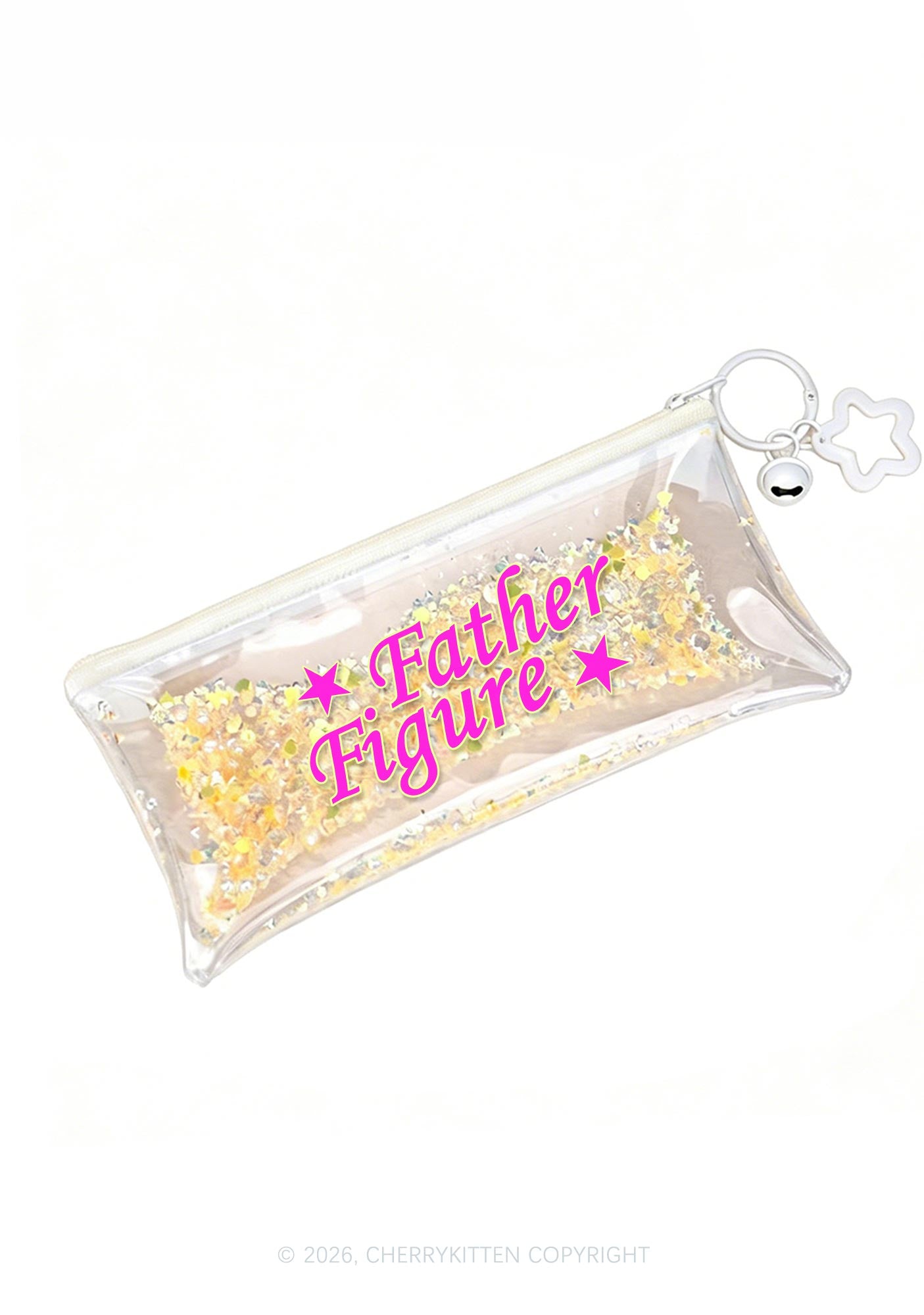 Father Figure Y2K Quicksand Transparent Pencil Pouch Cherrykitten