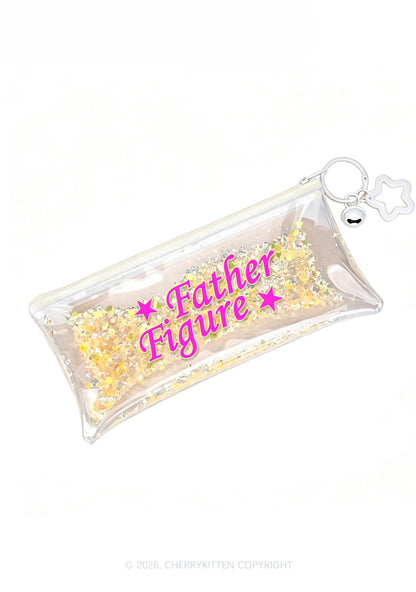 Father Figure Y2K Quicksand Transparent Pencil Pouch Cherrykitten