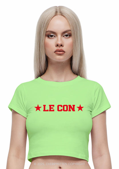 Le Con Y2K Baby Tee Cherrykitten