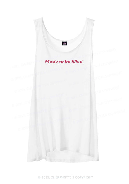 Made To Be Filled Y2K Sheer Boyfriend Tank Cherrykitten