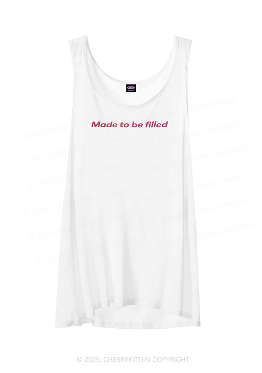 Made To Be Filled Y2K Sheer Boyfriend Tank Cherrykitten