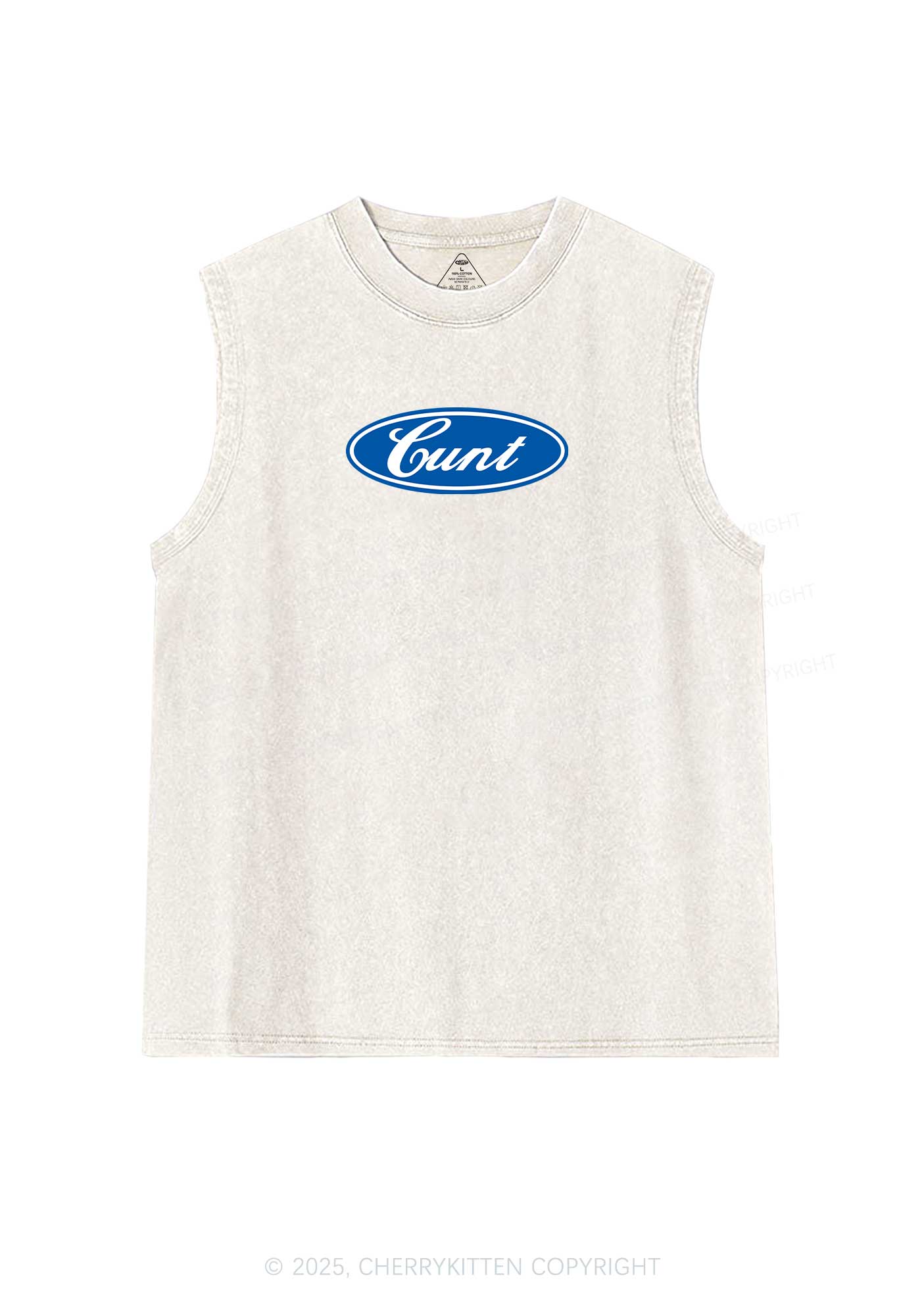 Oval Cxxt Y2K Washed Muscle Tank Cherrykitten