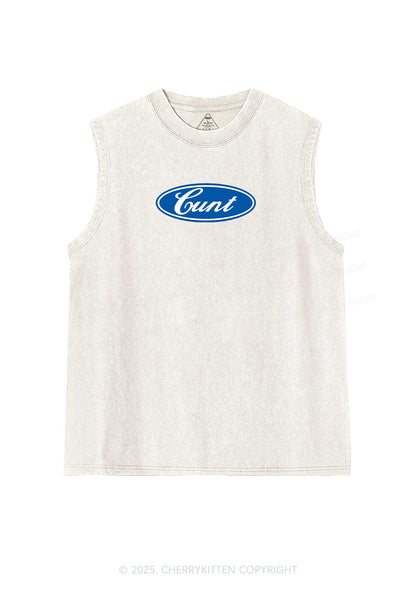 Oval Cxxt Y2K Washed Muscle Tank Cherrykitten