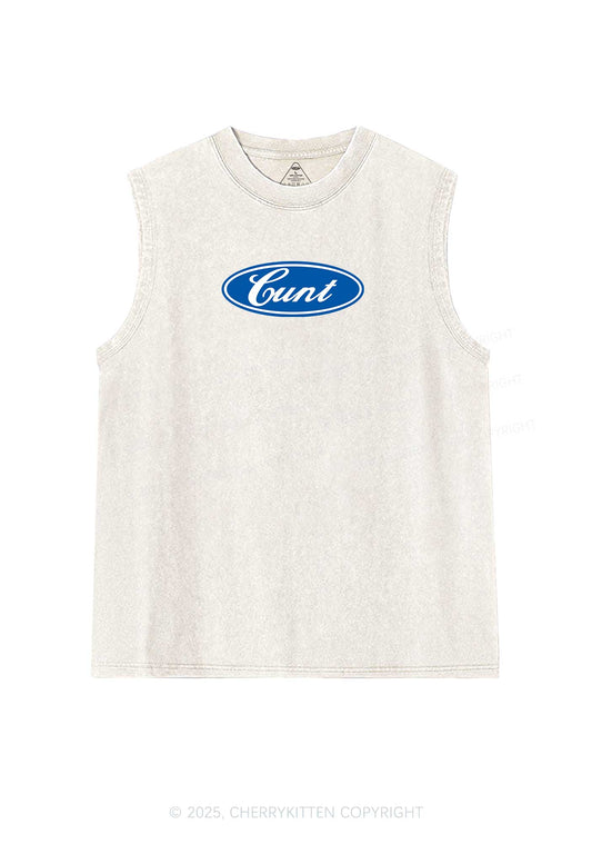 Oval Cxxt Y2K Washed Muscle Tank Cherrykitten