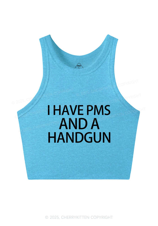 Have Pms And Hand Y2K Crop Tank Top Cherrykitten