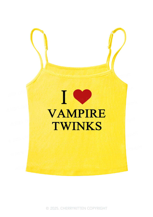 I Love Vampire Twinks Y2K Spaghetti Strap Cami Cherrykitten