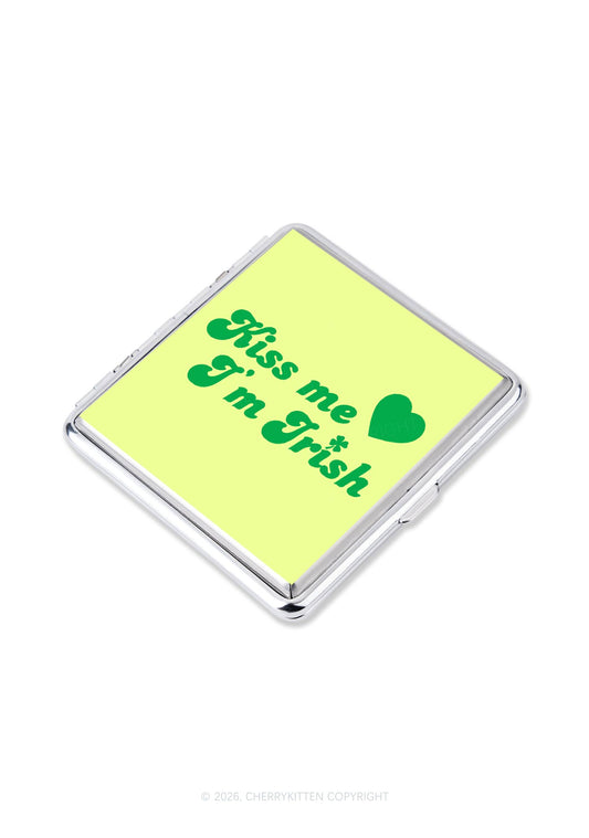 Kiss Me Im Irish St Patricks Y2K Cigarette Case Cherrykitten
