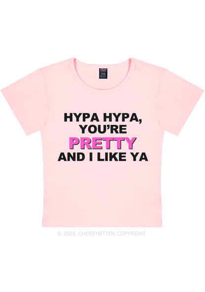 Hypa You Are Pretty Y2K Baby Tee Cherrykitten