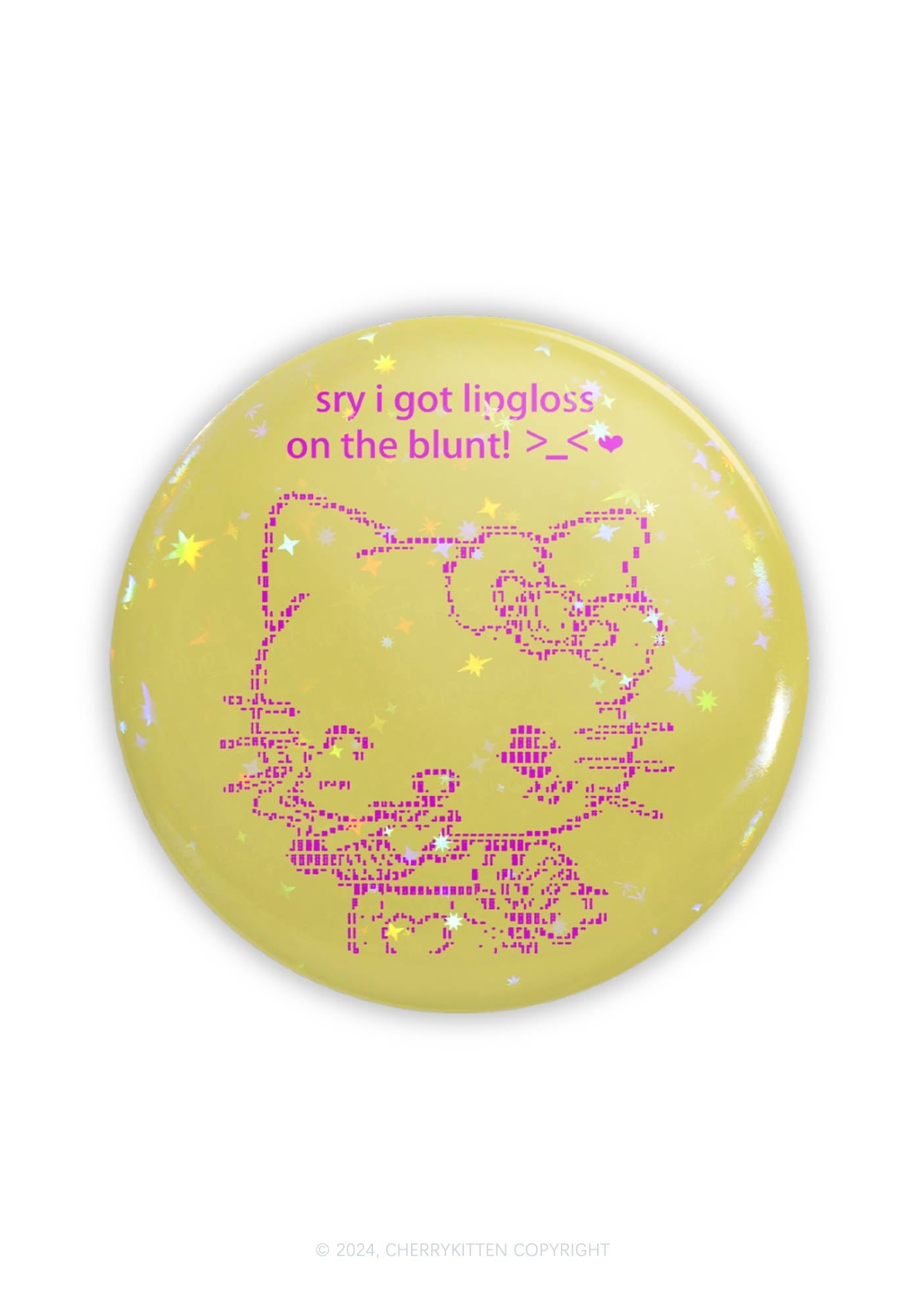 Sorry About Lipgloss 1Pc Y2K Pin Badge Cherrykitten