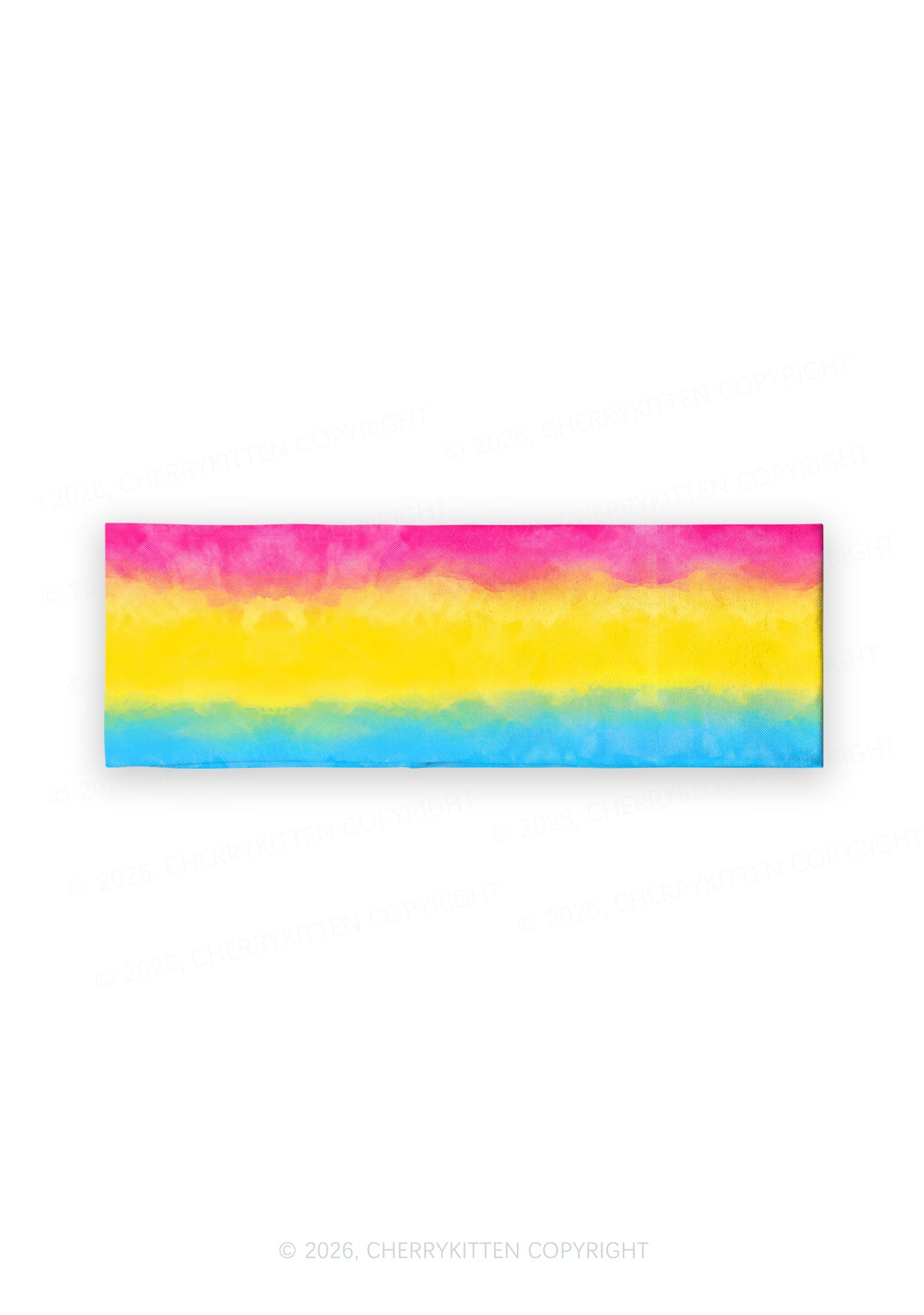 Pansexual Tie Dye Pride Y2K Print Headband Cherrykitten