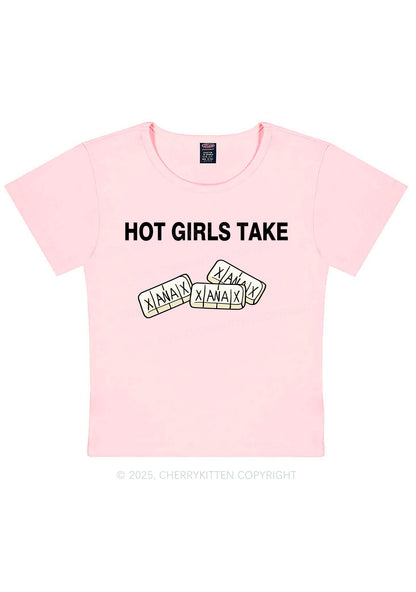 Hot Girls Take Xanax Y2K Baby Tee Cherrykitten