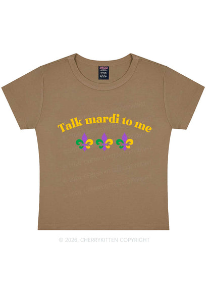 Talk Mardi To Me Y2K Baby Tee Cherrykitten