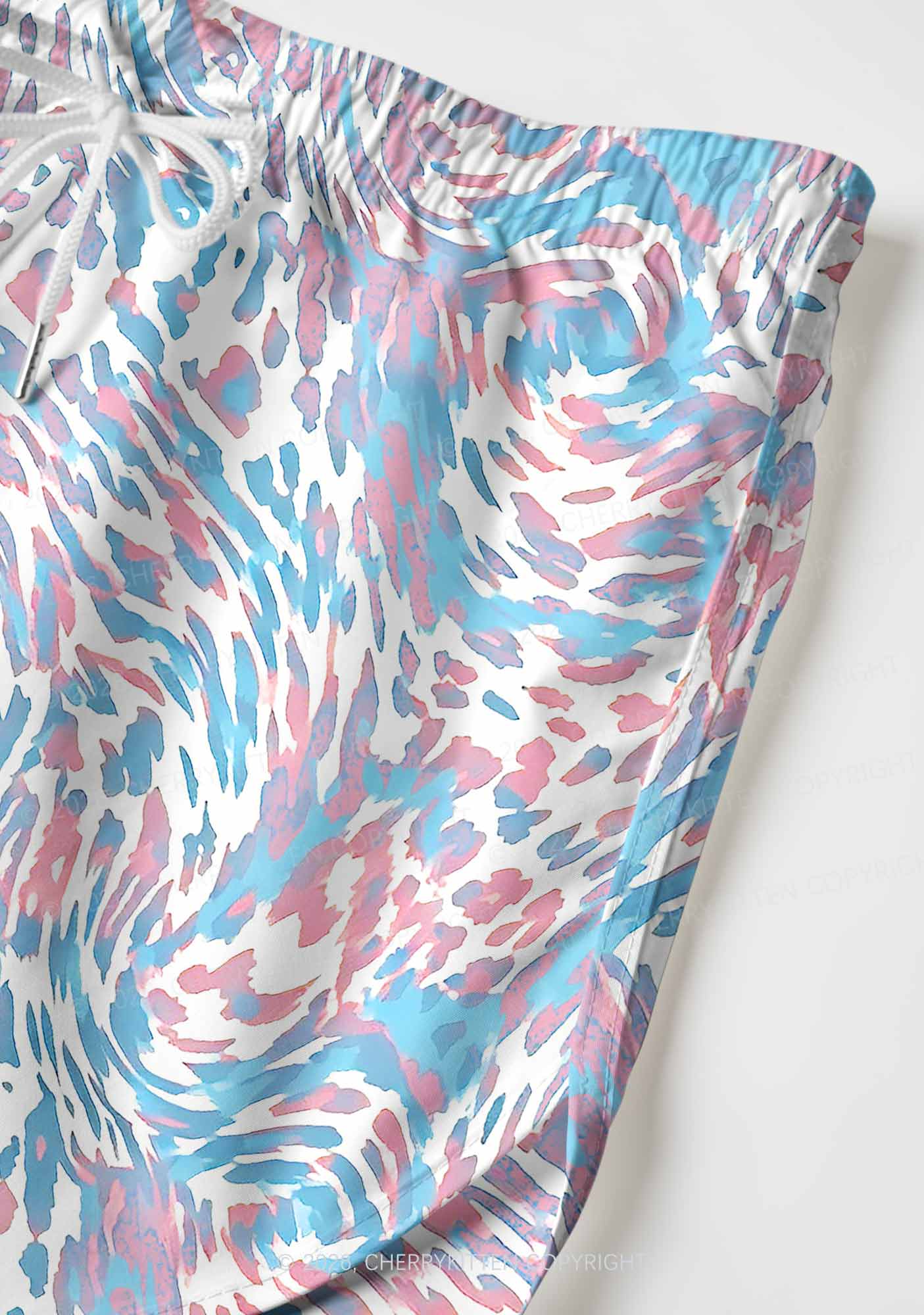 Trans Leopard Pride Y2K Print Men Beach Shorts Cherrykitten