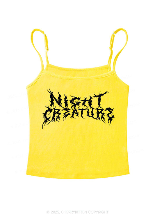 Night Creature Y2K Spaghetti Strap Cami Cherrykitten