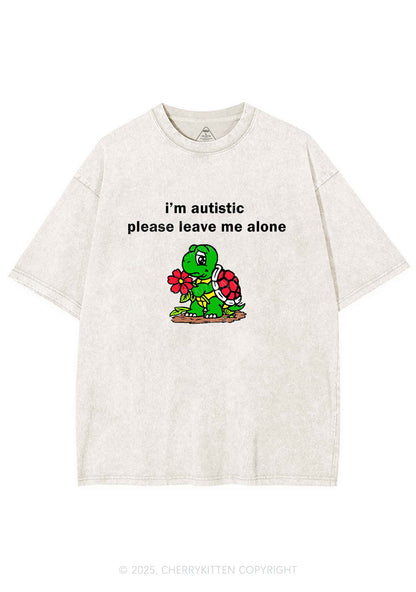 Im Autistic Leave Me Alone Y2K Shirts Washed Tee Cherrykitten