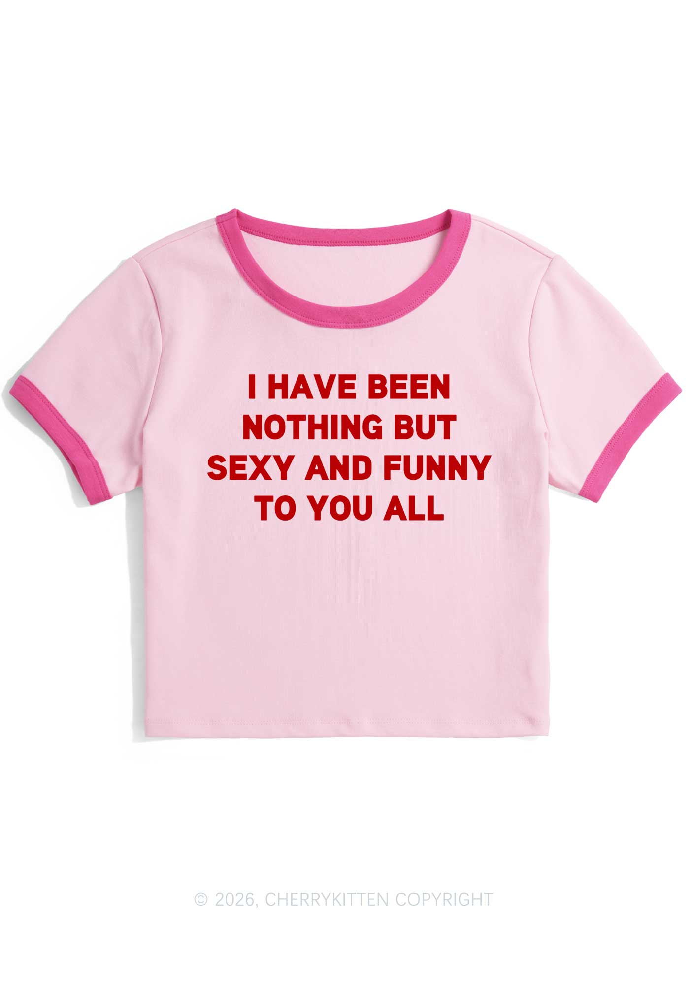 I Have Been Funny Y2K Ringer Tee Cherrykitten