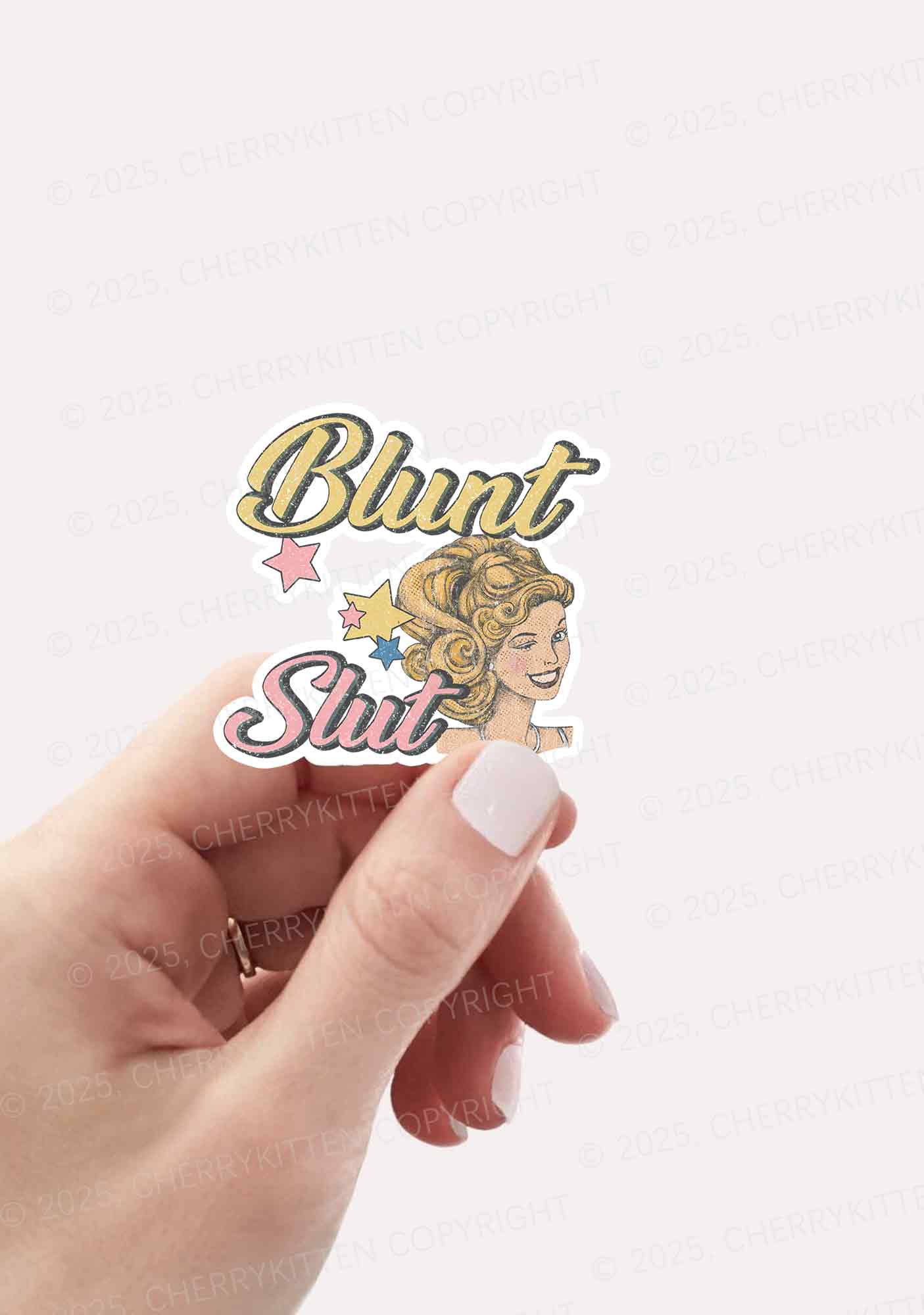 Blunt Slxt 1Pc Y2K Sticker Cherrykitten