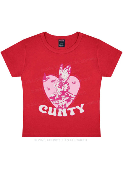 Butterfly Cxnty Y2K Baby Tee Cherrykitten