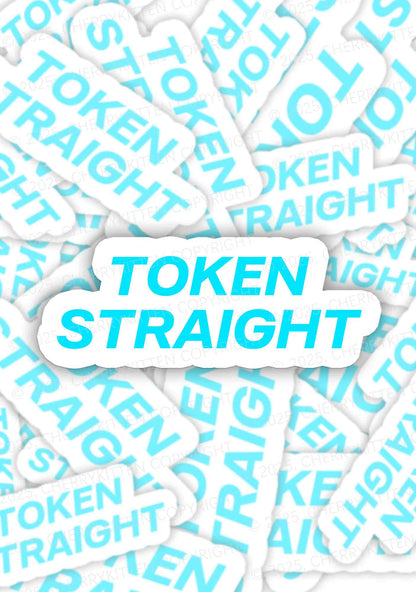 Token Straight Pride 1Pc Y2K Sticker Cherrykitten