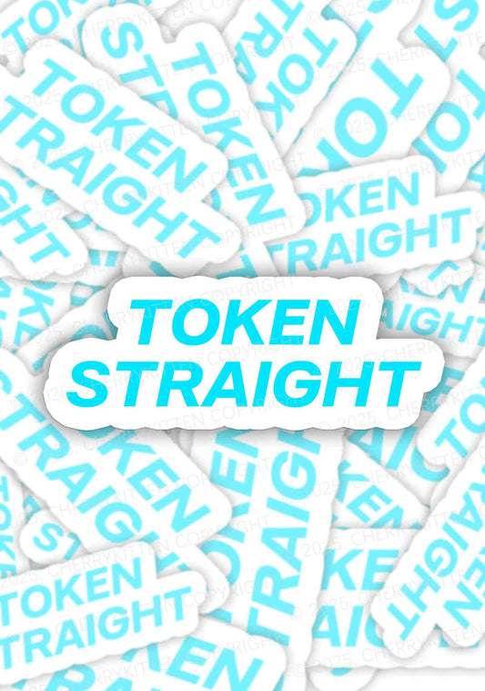 Token Straight Pride 1Pc Y2K Sticker Cherrykitten