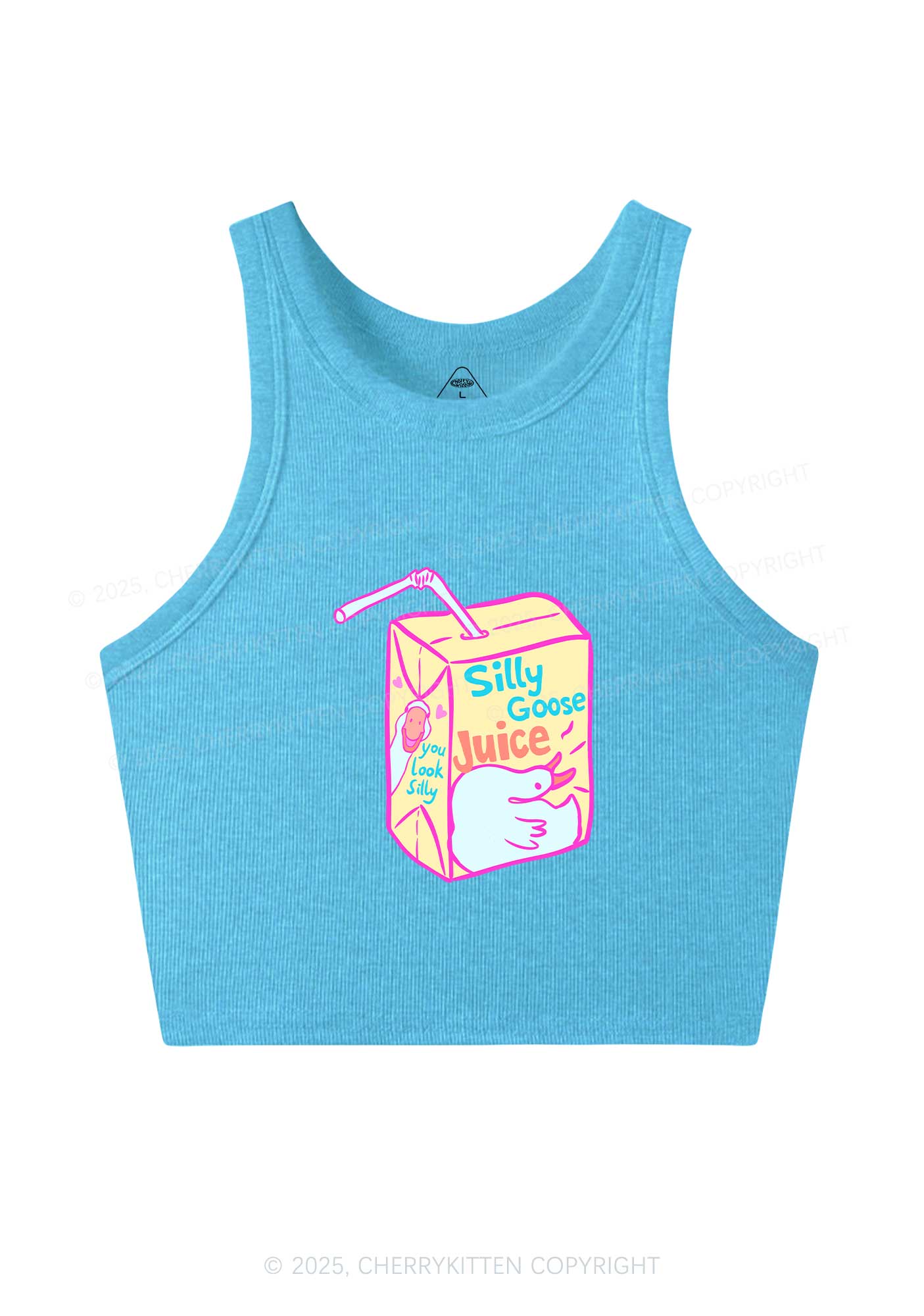 Look Silly Goose Juice Y2K Crop Tank Top Cherrykitten