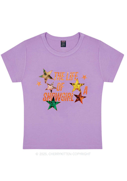 Star TS Photo Y2K Baby Tee Cherrykitten