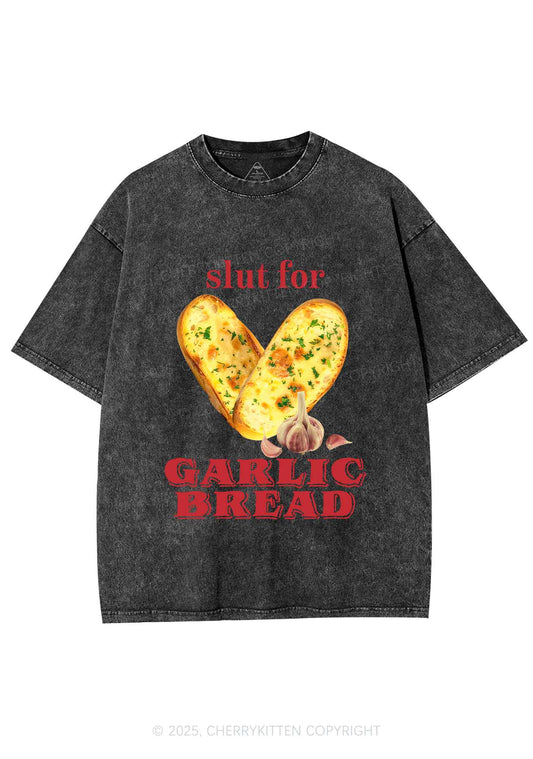 Slxt For Garlic Bread Y2K Shirts Washed Tee Cherrykitten