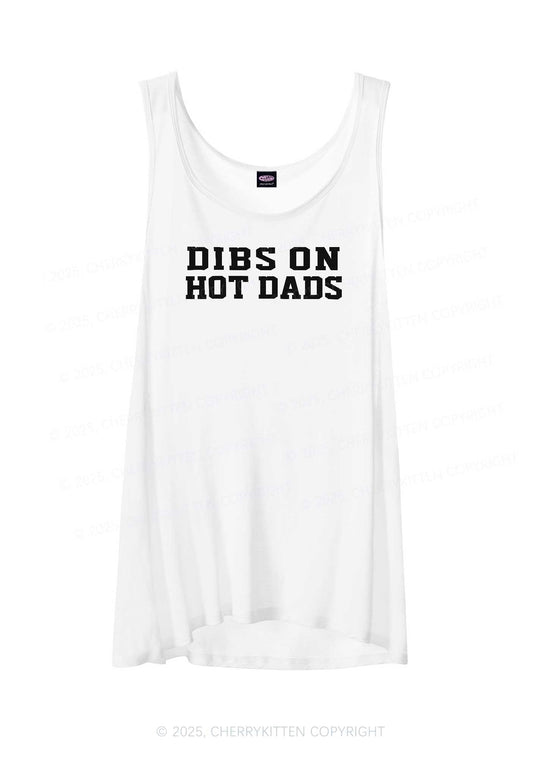 Dibs On Hot Dads Y2K Sheer Boyfriend Tank Cherrykitten