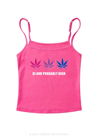 Bi Probably High Pride Y2K Spaghetti Strap Cami Cherrykitten
