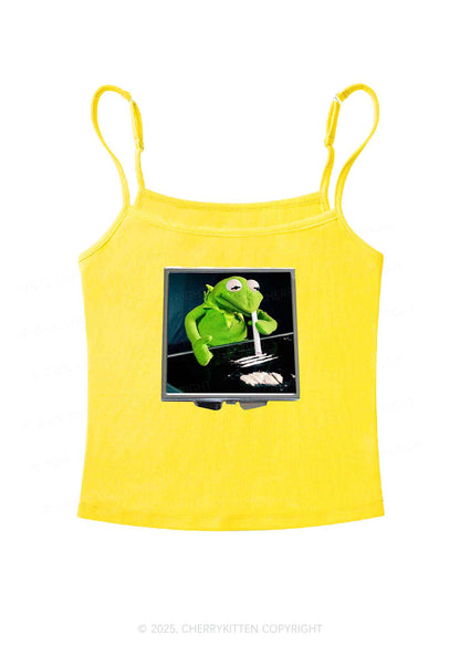 Special Cola Frog Y2K Spaghetti Strap Cami Cherrykitten