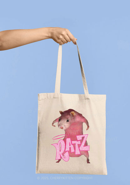 Pink Ratz Y2K Canvas Tote Bag Cherrykitten