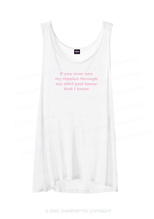 If You Ever See My Shirt  Y2K Sheer Boyfriend Tank Cherrykitten