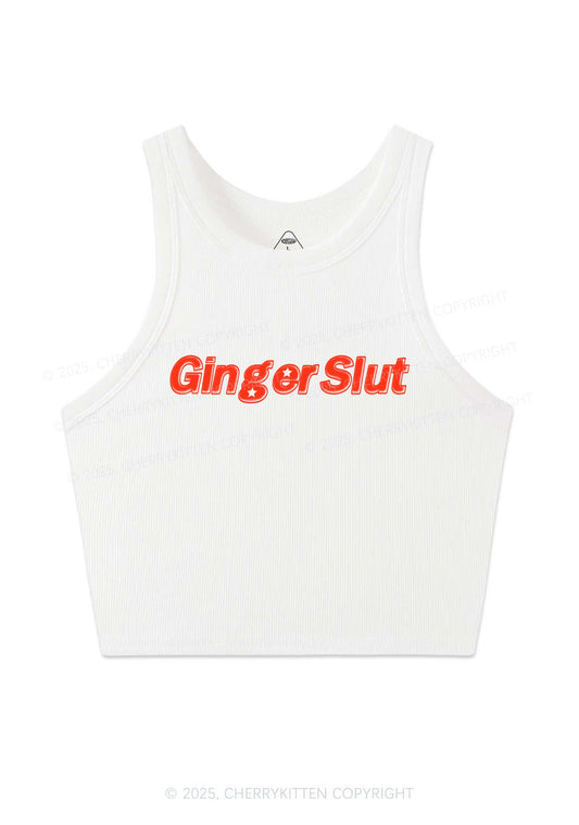 Ginger Slxt Y2K Crop Tank Top Cherrykitten