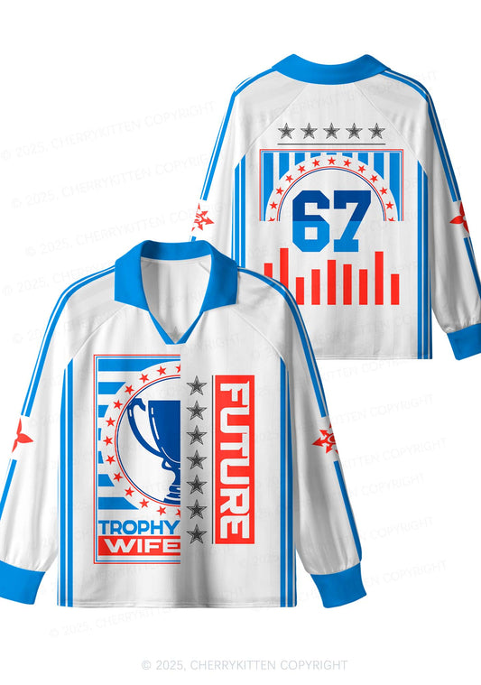 Custom Future Trophy Wife Y2K Sport Long Sleeve Jersey Shirts Cherrykitten