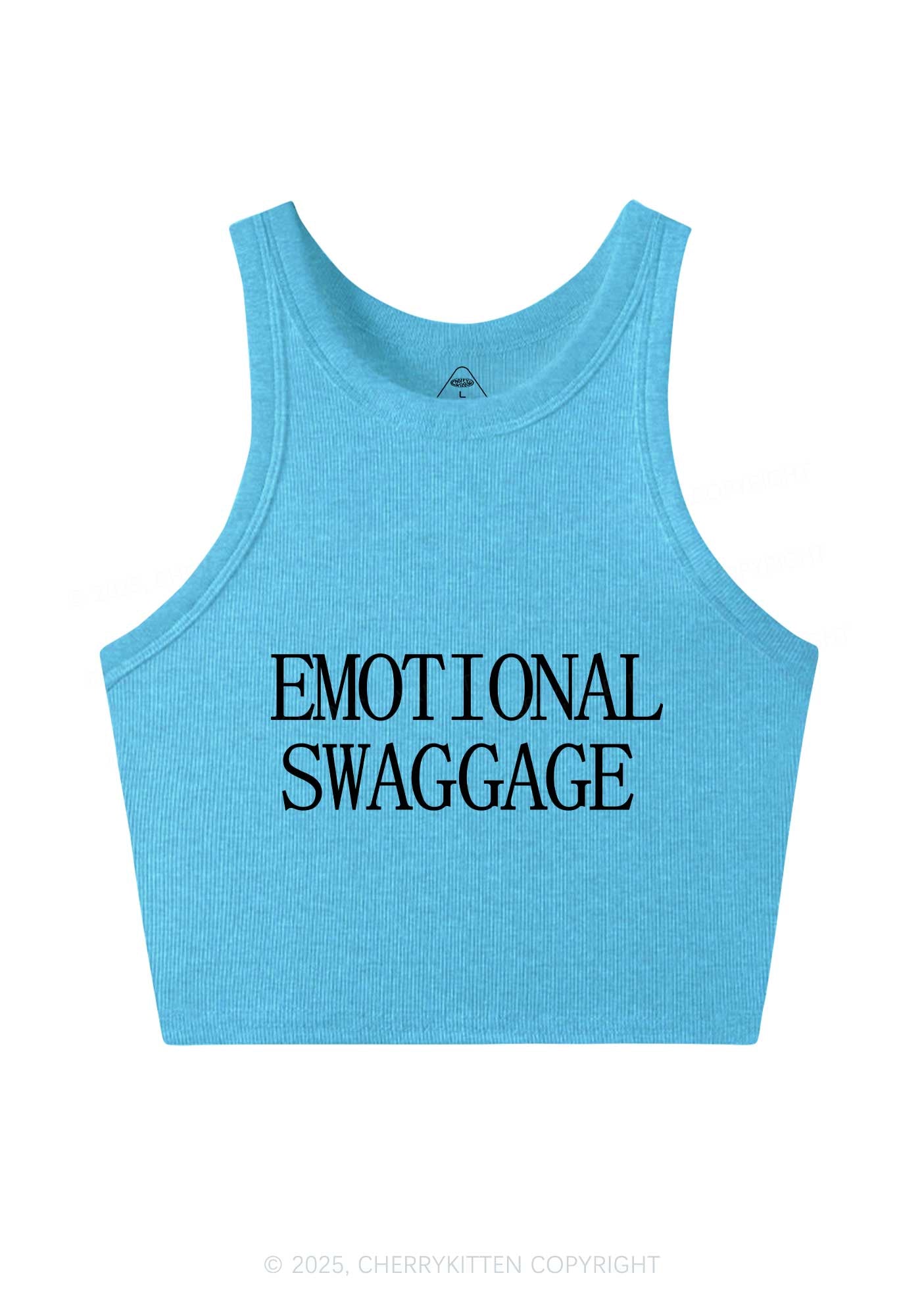 Emotional Swaggage Y2K Crop Tank Top Cherrykitten