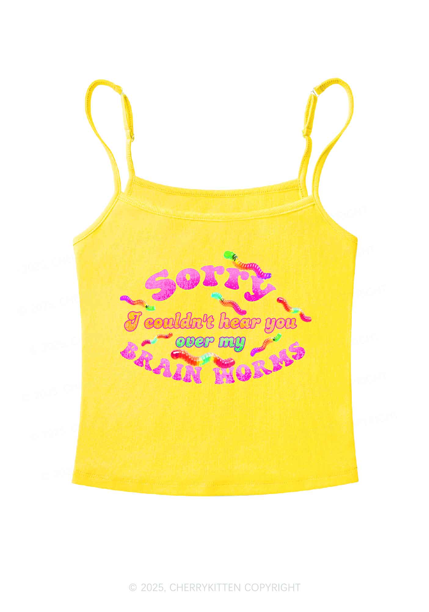 Brain Worms Y2K Spaghetti Strap Cami Cherrykitten