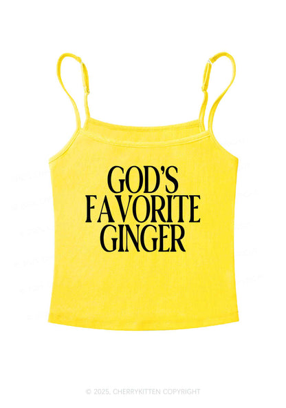 Gods Favorite Ginger Y2K Spaghetti Strap Cami Cherrykitten