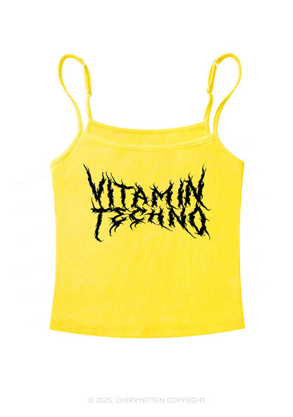 Vitamin Techno Y2K Spaghetti Strap Cami Cherrykitten
