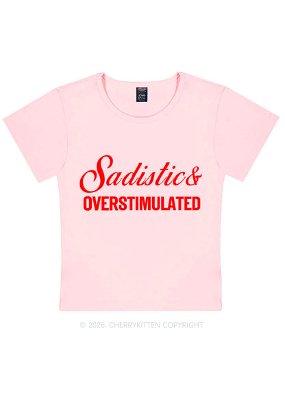 Sadistic Overstimulated Y2K Baby Tee Cherrykitten