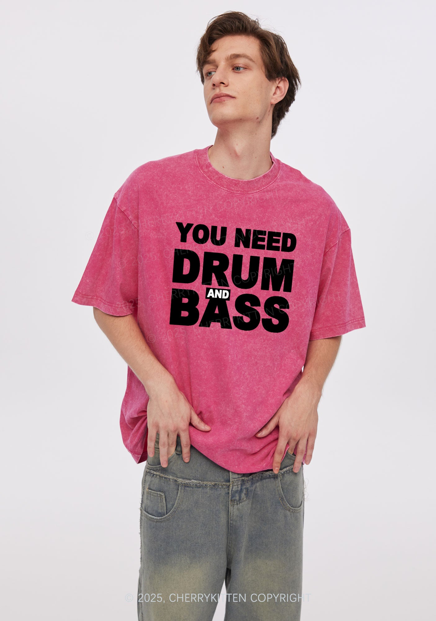 Need Drum And Bass Y2K Shirts Washed Tee Cherrykitten