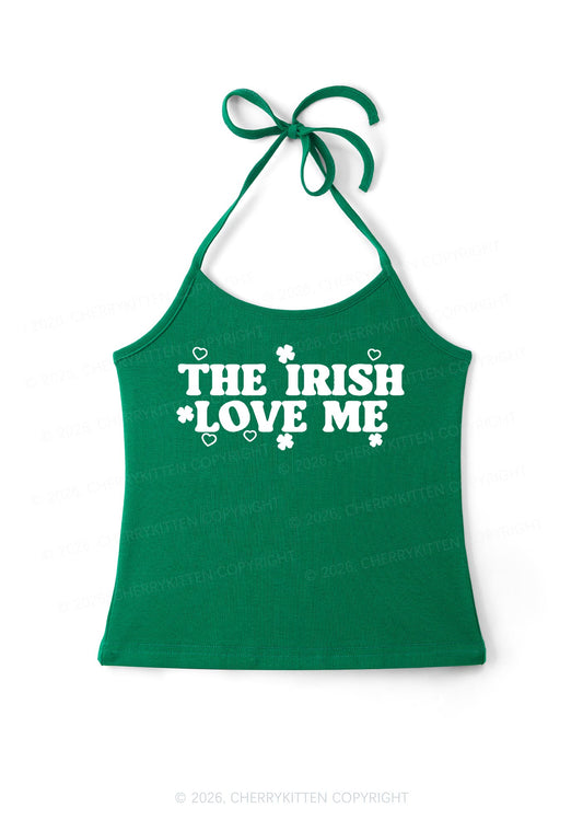 The Irish Love Me St Patricks Y2K Halter Neck Cami Cherrykitten