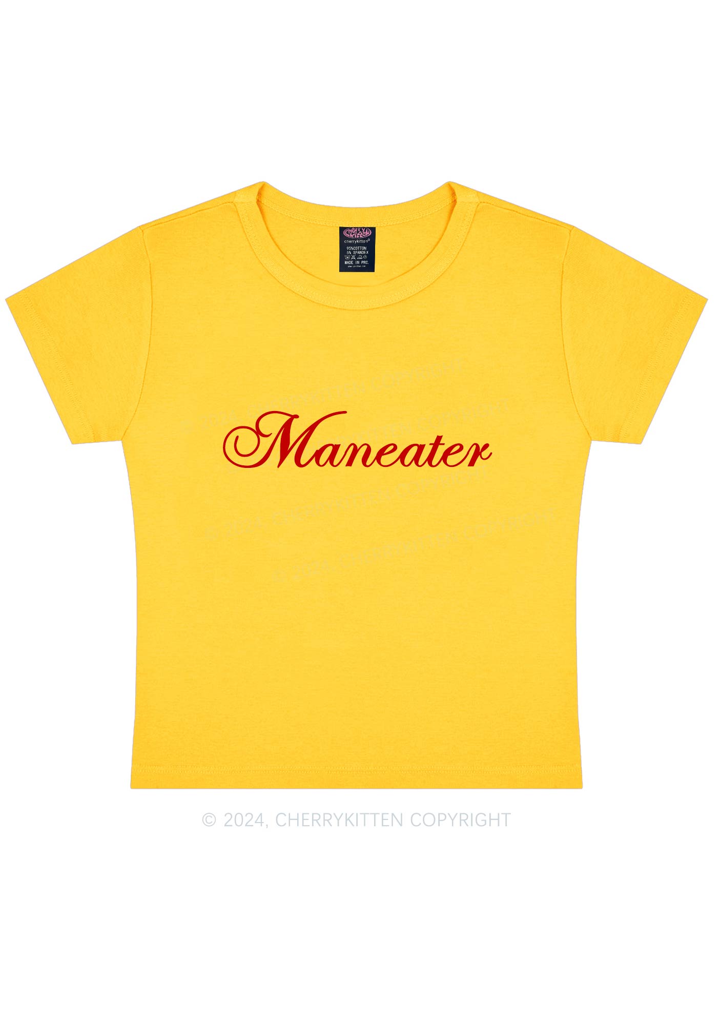 Maneater Y2K Baby Tee Cherrykitten