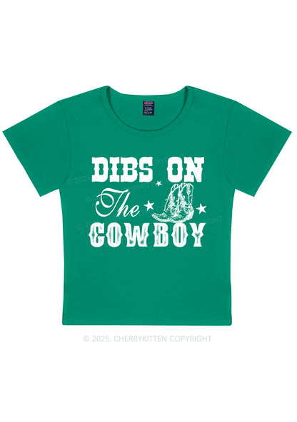 Dibs On The Cowboy Y2K Baby Tee Cherrykitten